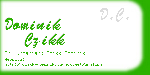 dominik czikk business card